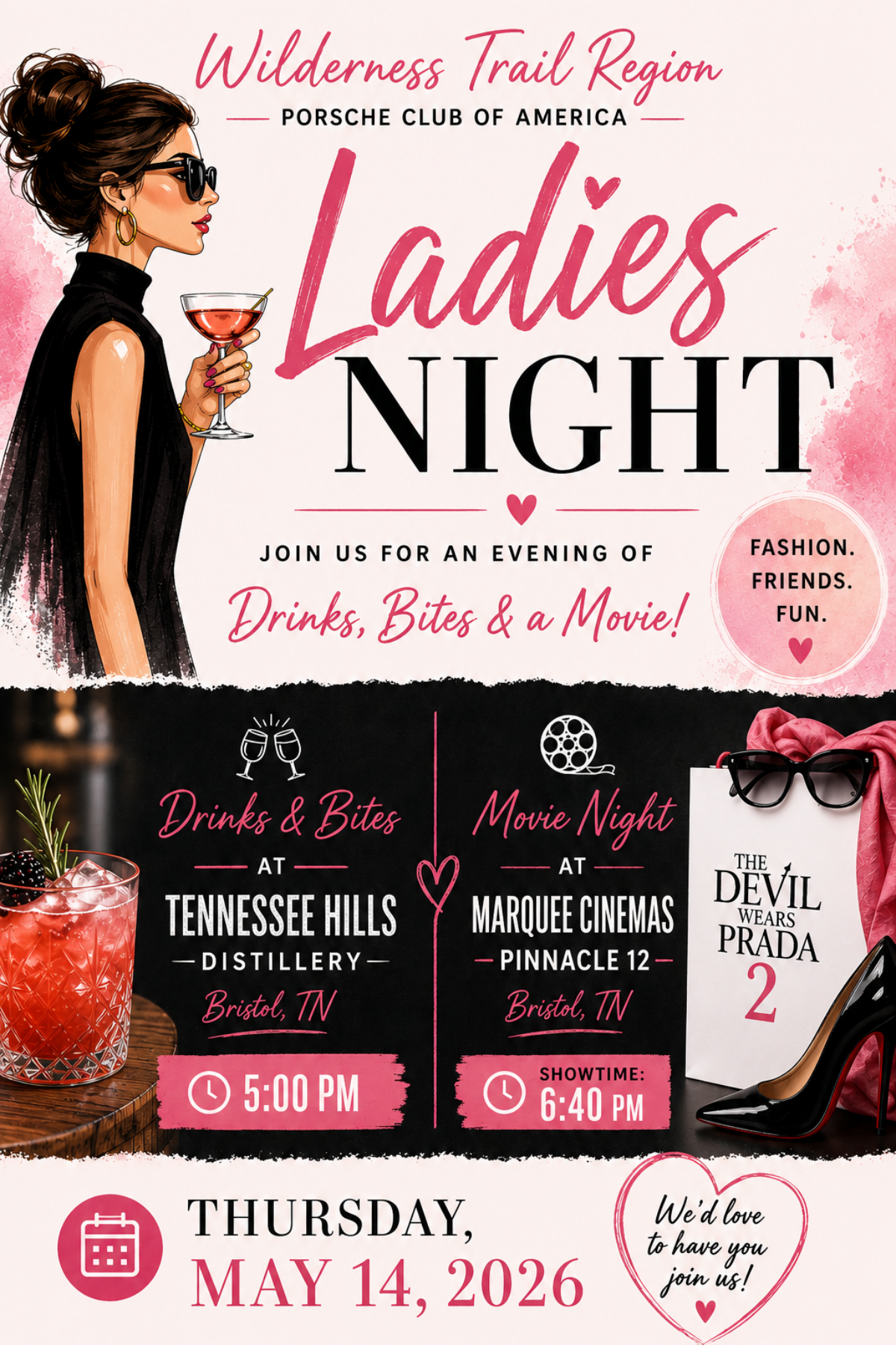 Ladies Night - Drinks, Bites & a Movie! - 05.14.2026