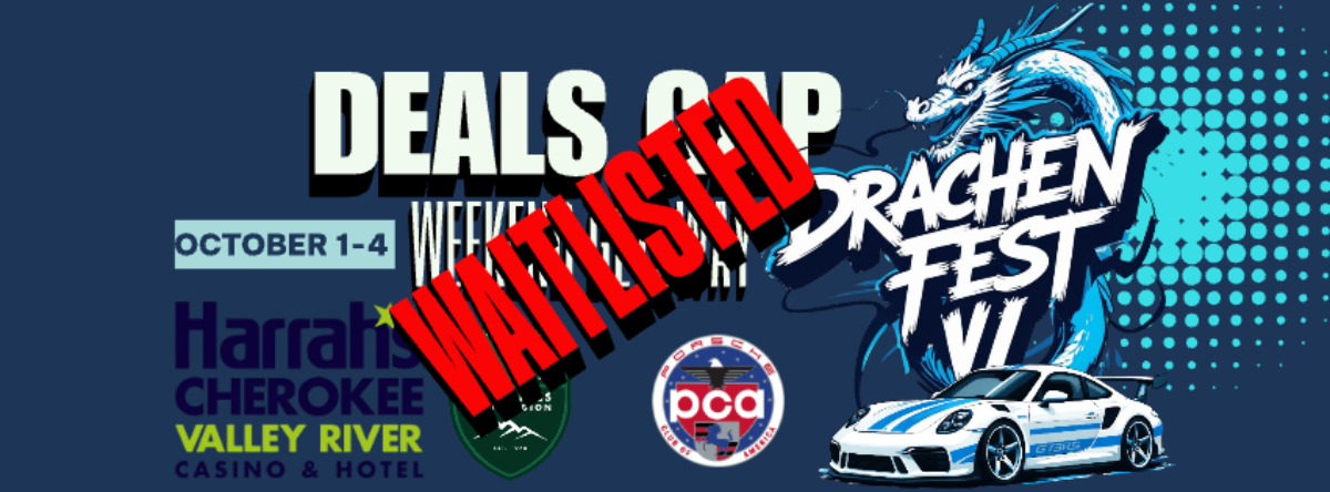 Weekend Getaway: Deals Gap - DRACHENFEST VI - Oct. 1-4, 2026 [WAILISTED]