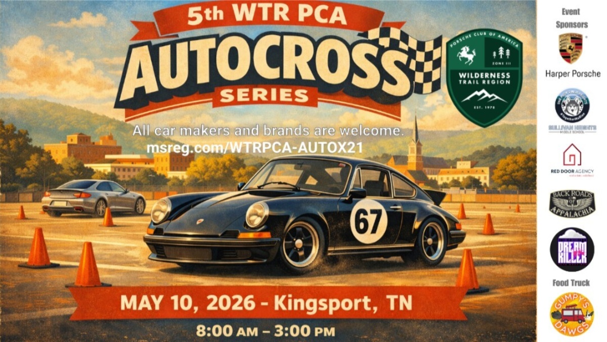 Autocross: 5th WTR PCA AutoX Series - Event 2 - Kingsport - 05.10.2026