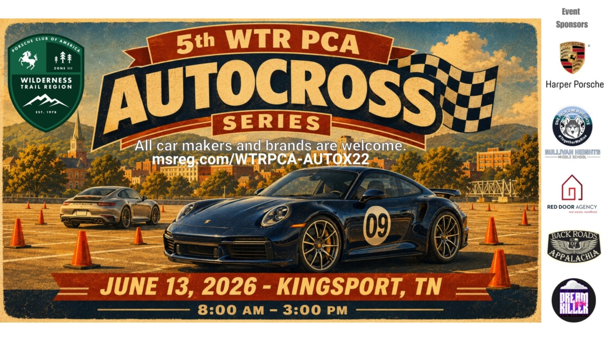 Autocross: 5th WTR PCA AutoX Series - Event 2 - Kingsport - 06.13.2026