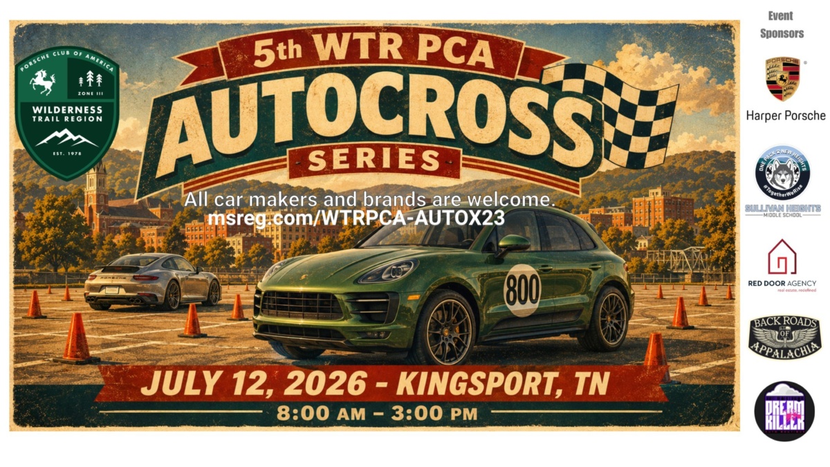 Autocross: 5th WTR PCA AutoX Series - Event 3 - Kingsport - 07.12.2026