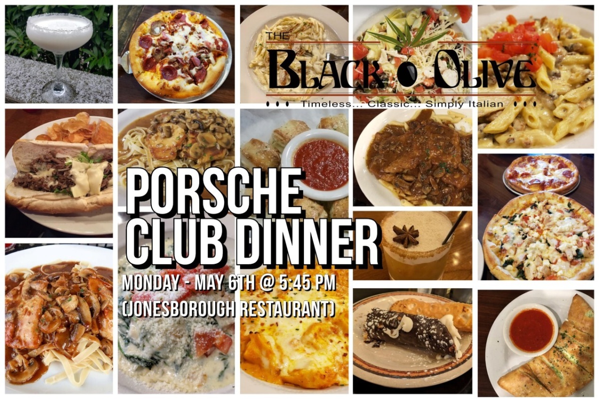 Club Dinner: Black Olive Jonesborough - 05.06.2024