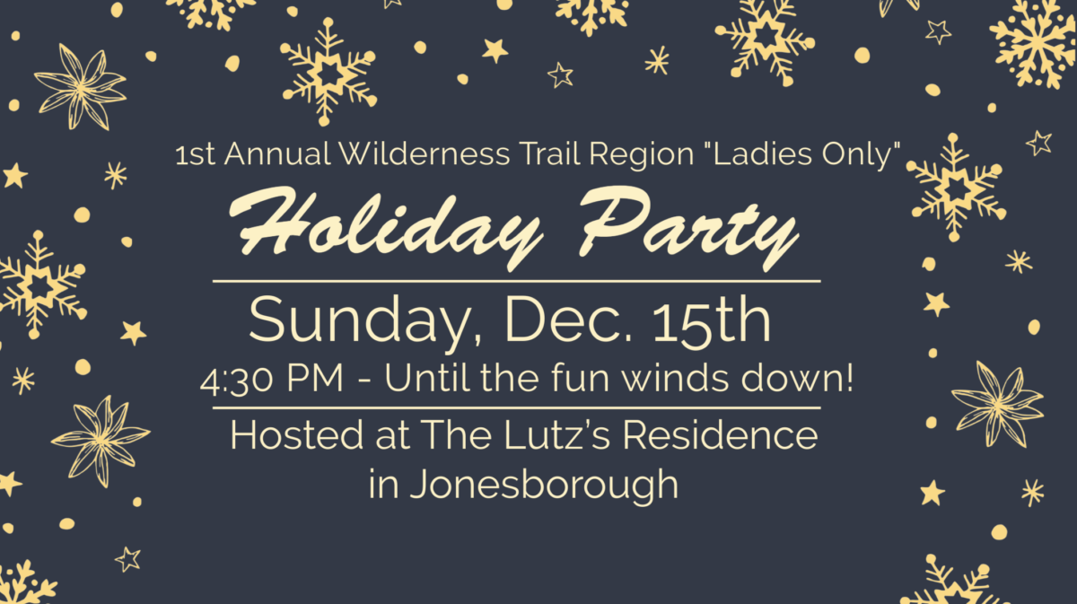 1st Annual WTR "Ladies Only" Holiday Party - 12.15.2024 - 4:30 p.m. - Jonesborough